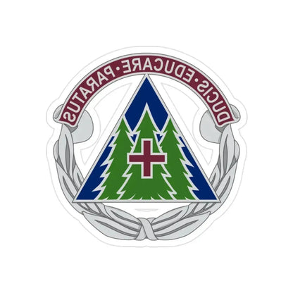 Dental Health Activity Fort Bragg (U.S. Army) REVERSE PRINT Transparent Die-Cut STICKER 2 Inch Die-Cut Transparent - The Sticker Space