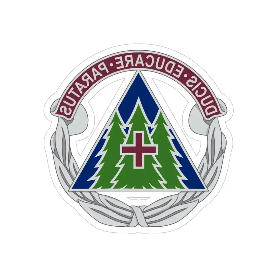 Dental Health Activity Fort Bragg (U.S. Army) REVERSE PRINT Transparent Die-Cut STICKER 4 Inch Die-Cut Transparent - The Sticker Space