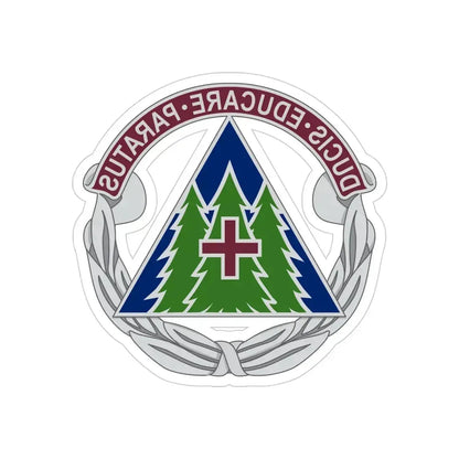 Dental Health Activity Fort Bragg (U.S. Army) REVERSE PRINT Transparent Die-Cut STICKER 4 Inch Die-Cut Transparent - The Sticker Space