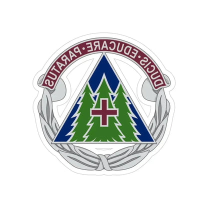 Dental Health Activity Fort Bragg (U.S. Army) REVERSE PRINT Transparent Die-Cut STICKER 5 Inch Die-Cut Transparent - The Sticker Space