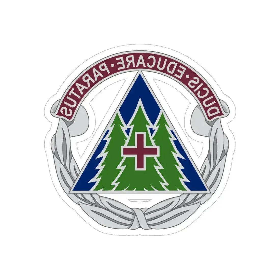 Dental Health Activity Fort Bragg (U.S. Army) REVERSE PRINT Transparent Die-Cut STICKER 6 Inch Die-Cut Transparent - The Sticker Space