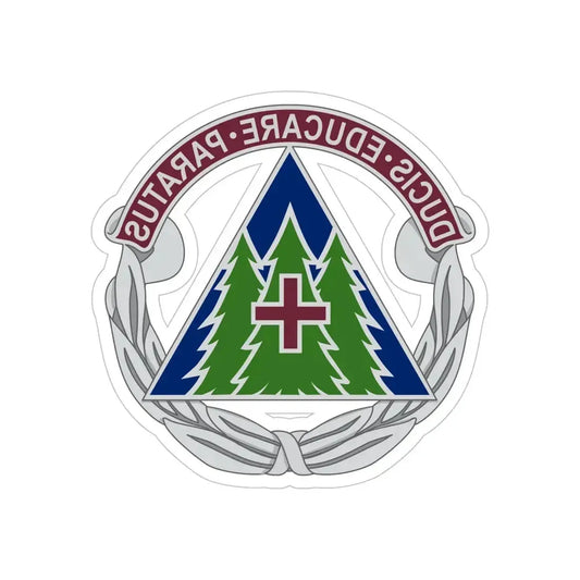 Dental Health Activity Fort Bragg (U.S. Army) REVERSE PRINT Transparent Die-Cut STICKER 6 Inch Die-Cut Transparent - The Sticker Space