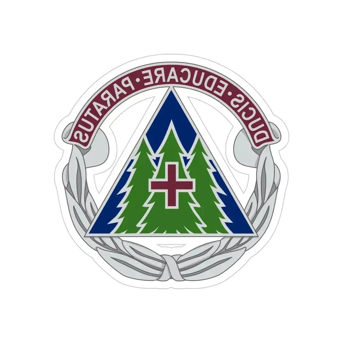 Dental Health Activity Fort Bragg (U.S. Army) REVERSE PRINT Transparent Die-Cut STICKER - The Sticker Space