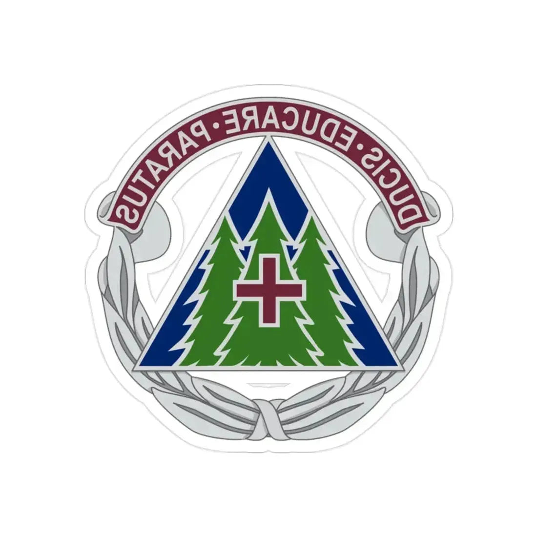 Dental Health Activity Fort Bragg (U.S. Army) REVERSE PRINT Transparent Die-Cut STICKER - The Sticker Space