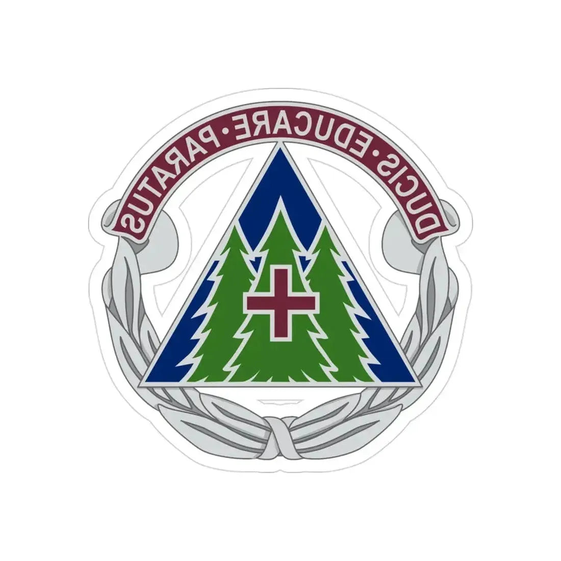 Dental Health Activity Fort Bragg (U.S. Army) REVERSE PRINT Transparent Die-Cut STICKER - The Sticker Space