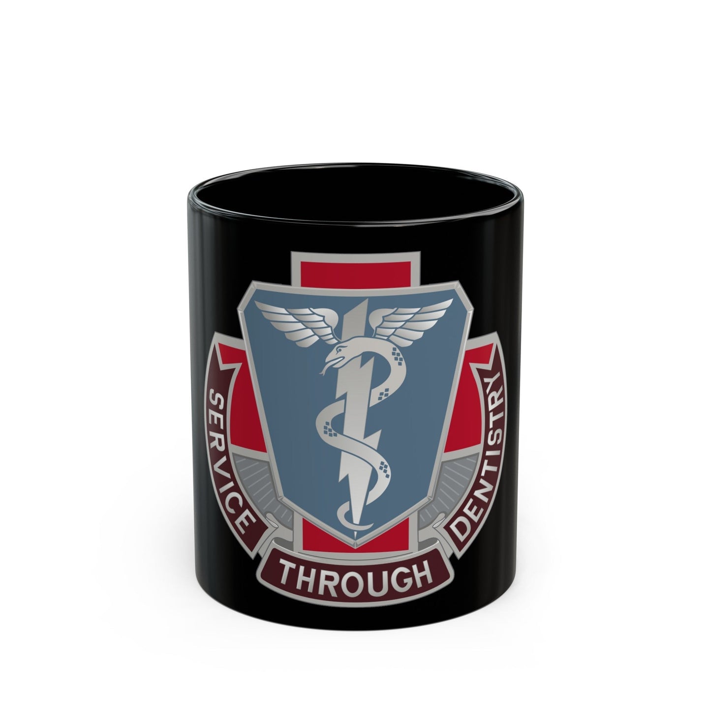 Dental Health Activity Fort Campbell (U.S. Army) Black Coffee Mug-11oz-The Sticker Space