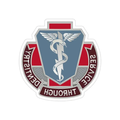 Dental Health Activity Fort Campbell (U.S. Army) REVERSE PRINT Transparent Die-Cut STICKER - The Sticker Space
