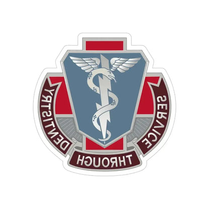 Dental Health Activity Fort Campbell (U.S. Army) REVERSE PRINT Transparent Die-Cut STICKER - The Sticker Space