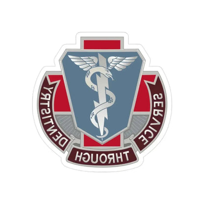 Dental Health Activity Fort Campbell (U.S. Army) REVERSE PRINT Transparent Die-Cut STICKER - The Sticker Space
