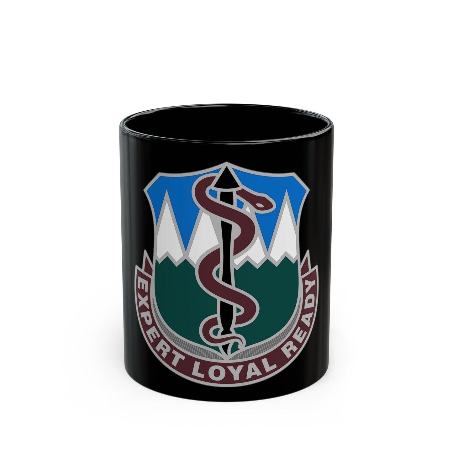 Dental Health Activity Fort Carson (U.S. Army) Black Coffee Mug-11oz-The Sticker Space