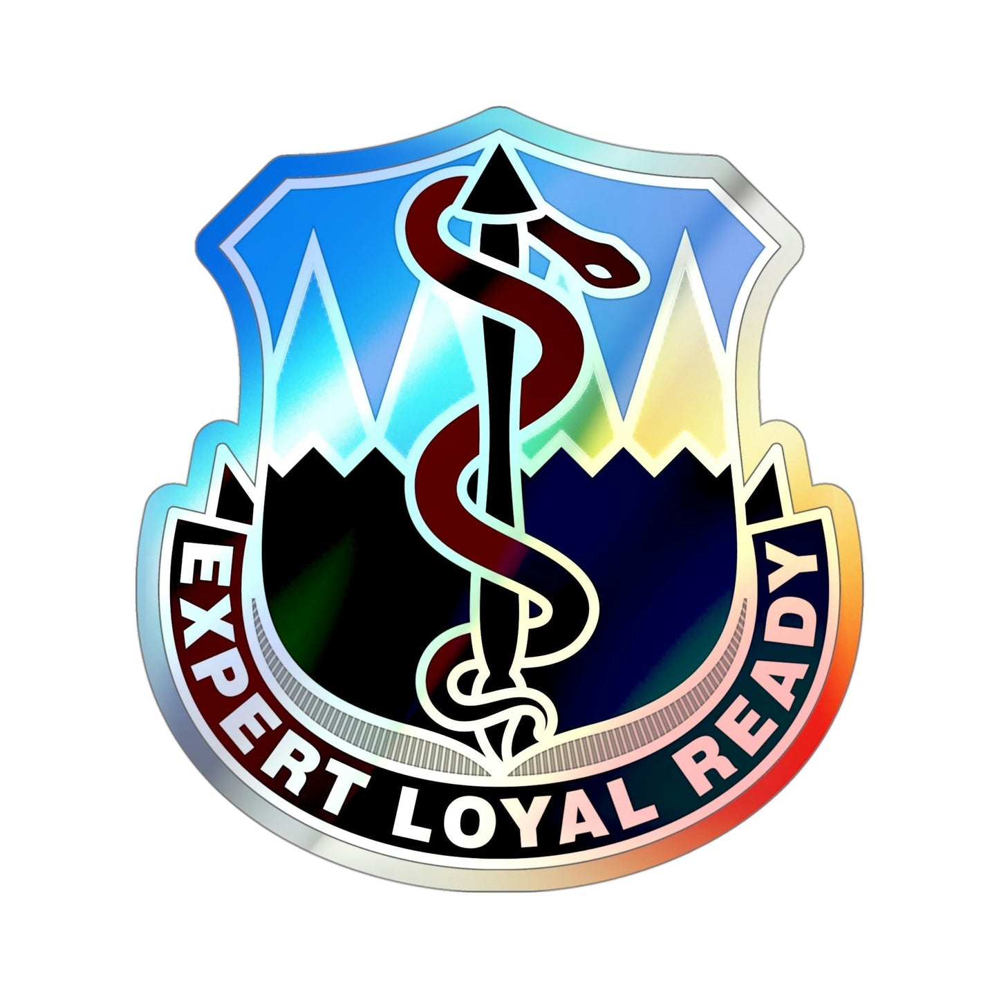 Dental Health Activity Fort Carson (U.S. Army) Holographic STICKER Die-Cut Vinyl Decal-4 Inch-The Sticker Space