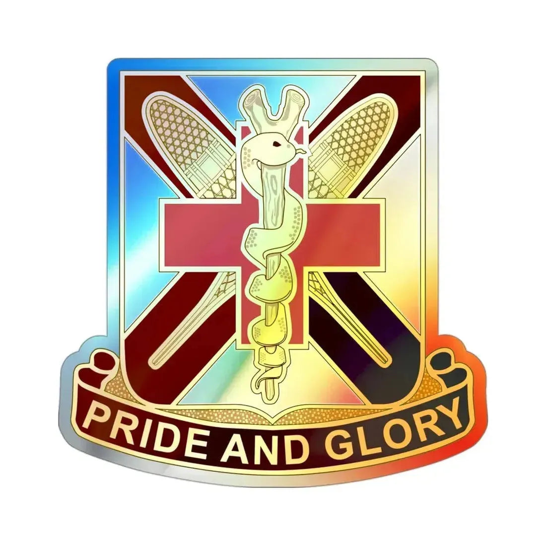 Dental Health Activity Fort Drum (U.S. Army) Holographic STICKER Die-Cut Vinyl Decal 3 Inch Holographic - The Sticker Space
