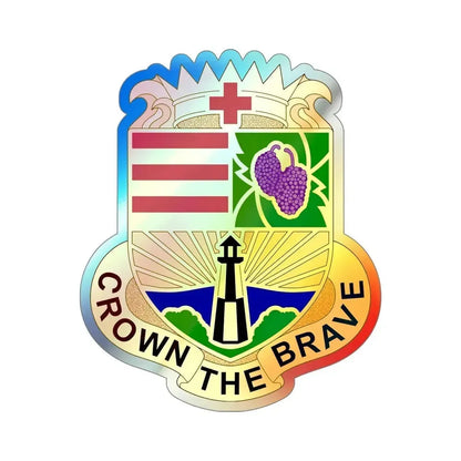 Dental Health Activity Fort Eustis (U.S. Army) Holographic STICKER Die-Cut Vinyl Decal 6 Inch Holographic - The Sticker Space