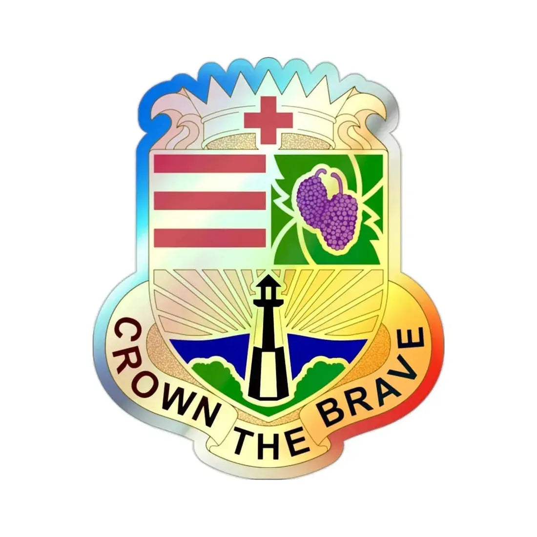 Dental Health Activity Fort Eustis (U.S. Army) Holographic STICKER Die-Cut Vinyl Decal - The Sticker Space
