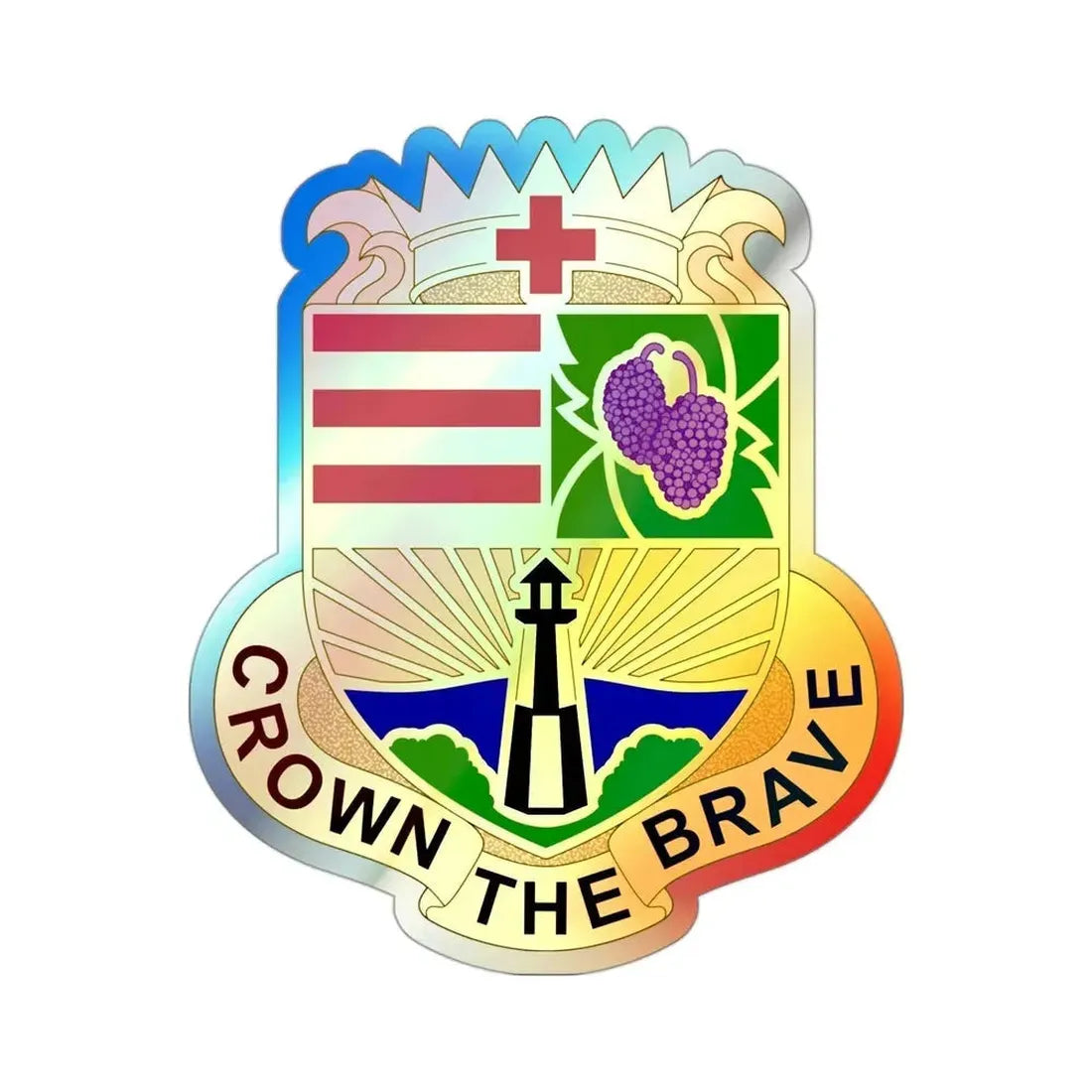 Dental Health Activity Fort Eustis (U.S. Army) Holographic STICKER Die-Cut Vinyl Decal - The Sticker Space