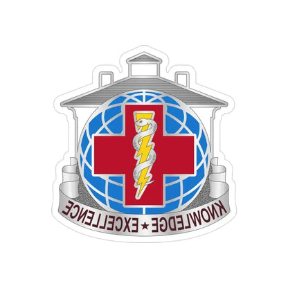 Dental Health Activity Fort Gordon (U.S. Army) REVERSE PRINT Transparent Die-Cut STICKER 3 Inch Die-Cut Transparent - The Sticker Space