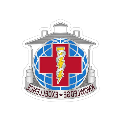 Dental Health Activity Fort Gordon (U.S. Army) REVERSE PRINT Transparent Die-Cut STICKER 4 Inch Die-Cut Transparent - The Sticker Space