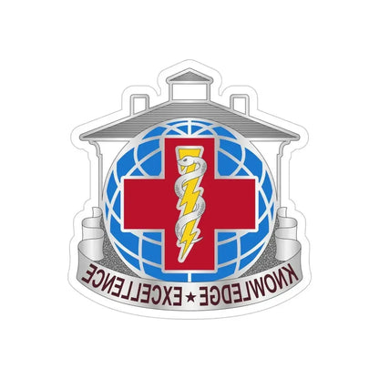 Dental Health Activity Fort Gordon (U.S. Army) REVERSE PRINT Transparent Die-Cut STICKER 6 Inch Die-Cut Transparent - The Sticker Space