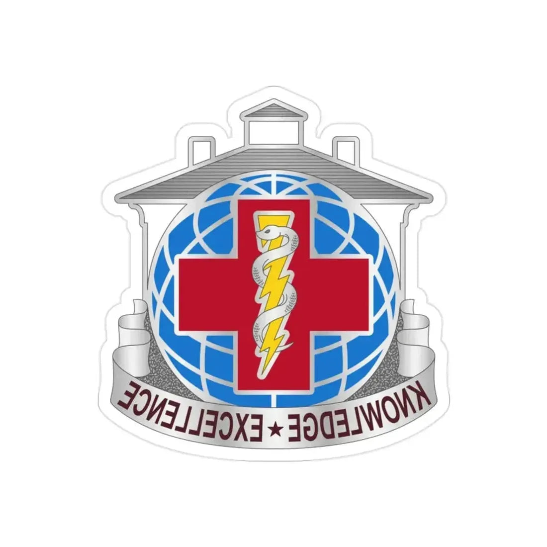 Dental Health Activity Fort Gordon (U.S. Army) REVERSE PRINT Transparent Die-Cut STICKER - The Sticker Space