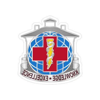 Dental Health Activity Fort Gordon (U.S. Army) REVERSE PRINT Transparent Die-Cut STICKER - The Sticker Space