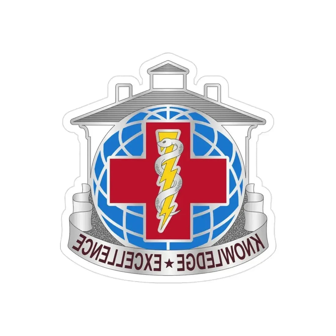 Dental Health Activity Fort Gordon (U.S. Army) REVERSE PRINT Transparent Die-Cut STICKER - The Sticker Space