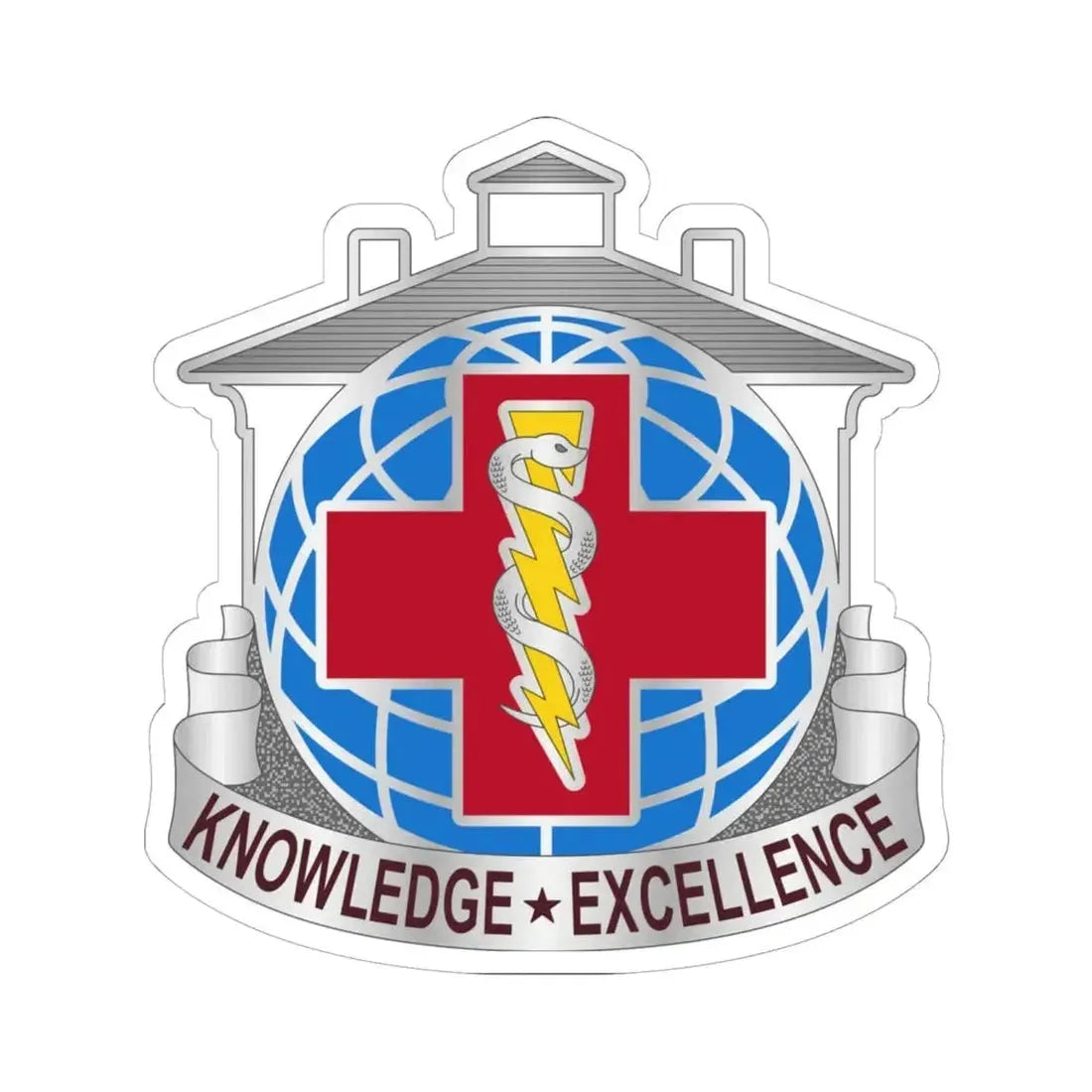 Dental Health Activity Fort Gordon (U.S. Army) STICKER Vinyl Kiss-Cut Decal 6 Inch White - The Sticker Space