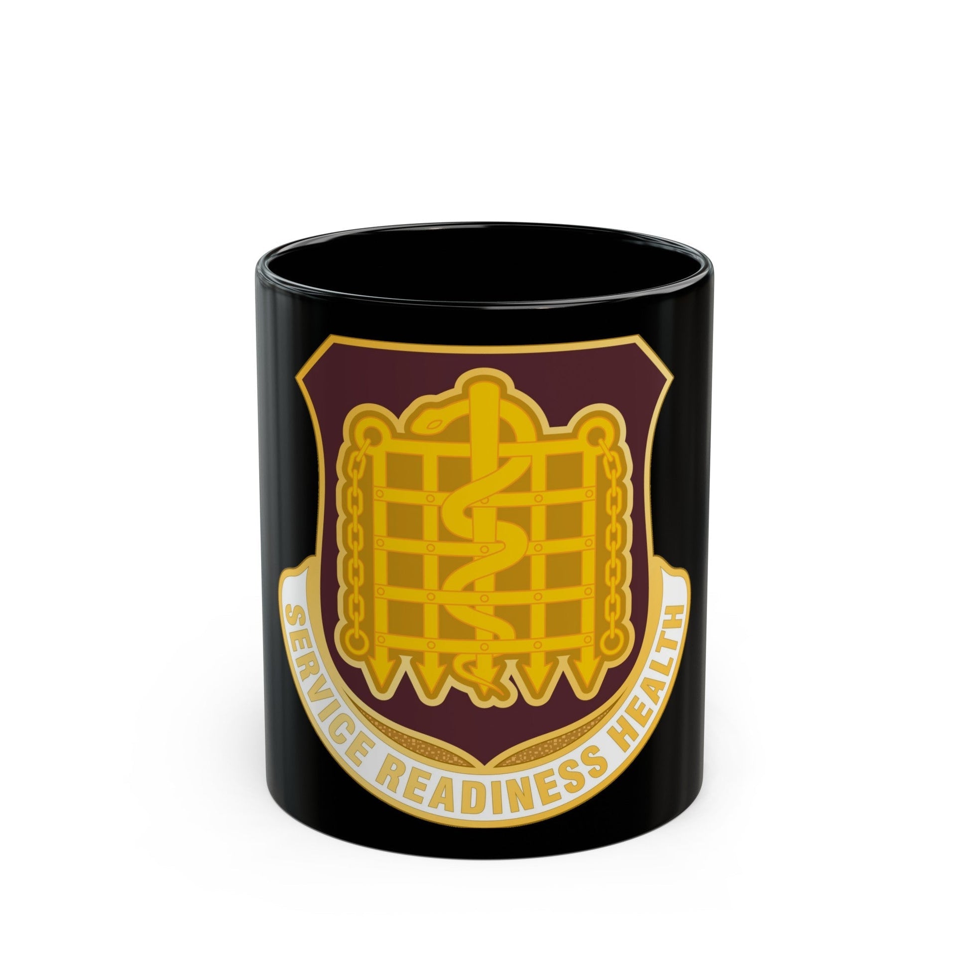 Dental Health Activity Fort Knox (U.S. Army) Black Coffee Mug-11oz-The Sticker Space