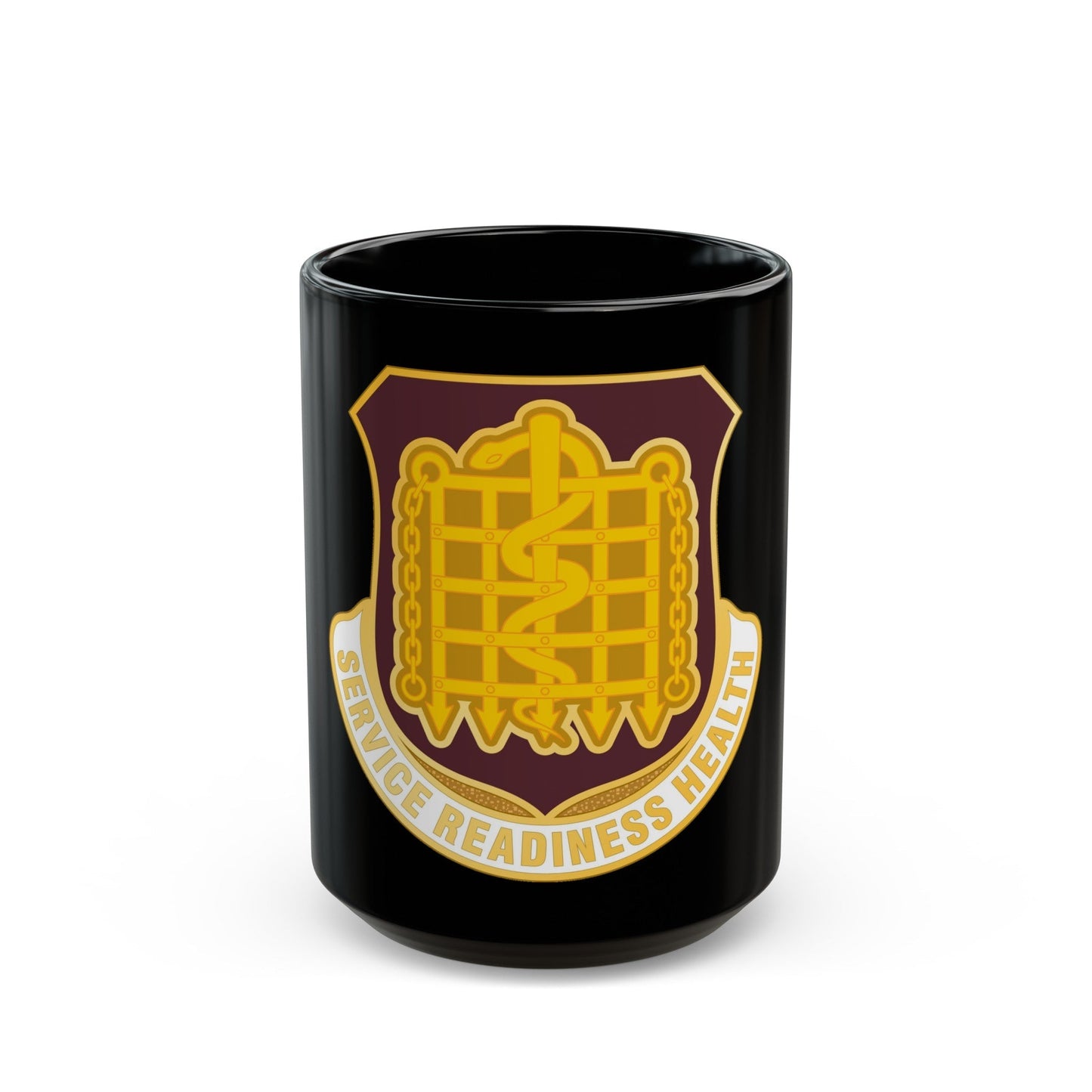 Dental Health Activity Fort Knox (U.S. Army) Black Coffee Mug-15oz-The Sticker Space