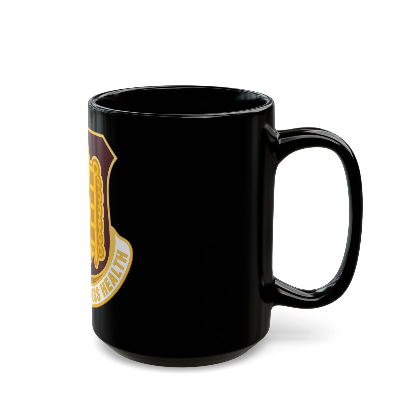 Dental Health Activity Fort Knox (U.S. Army) Black Coffee Mug-The Sticker Space