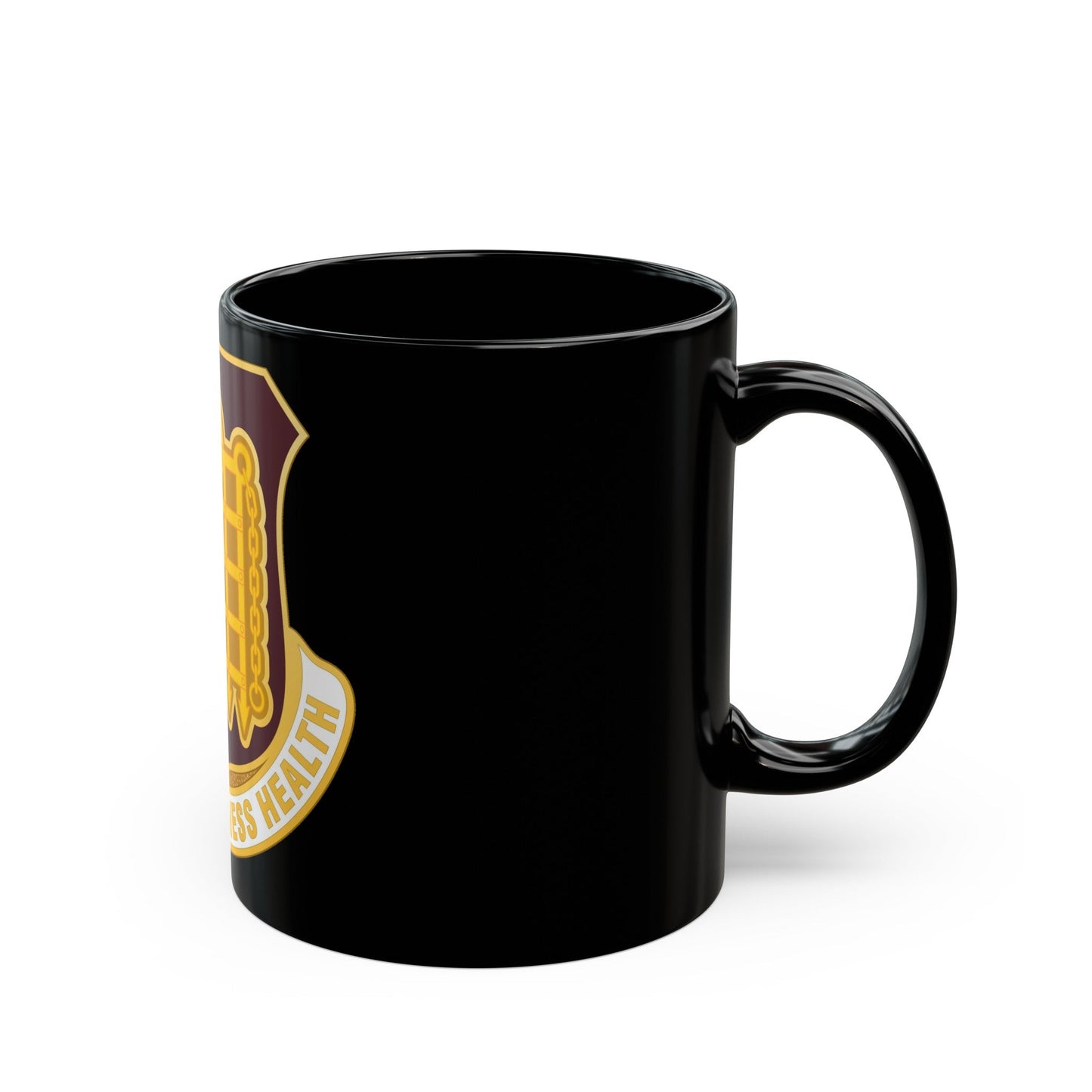 Dental Health Activity Fort Knox (U.S. Army) Black Coffee Mug-The Sticker Space