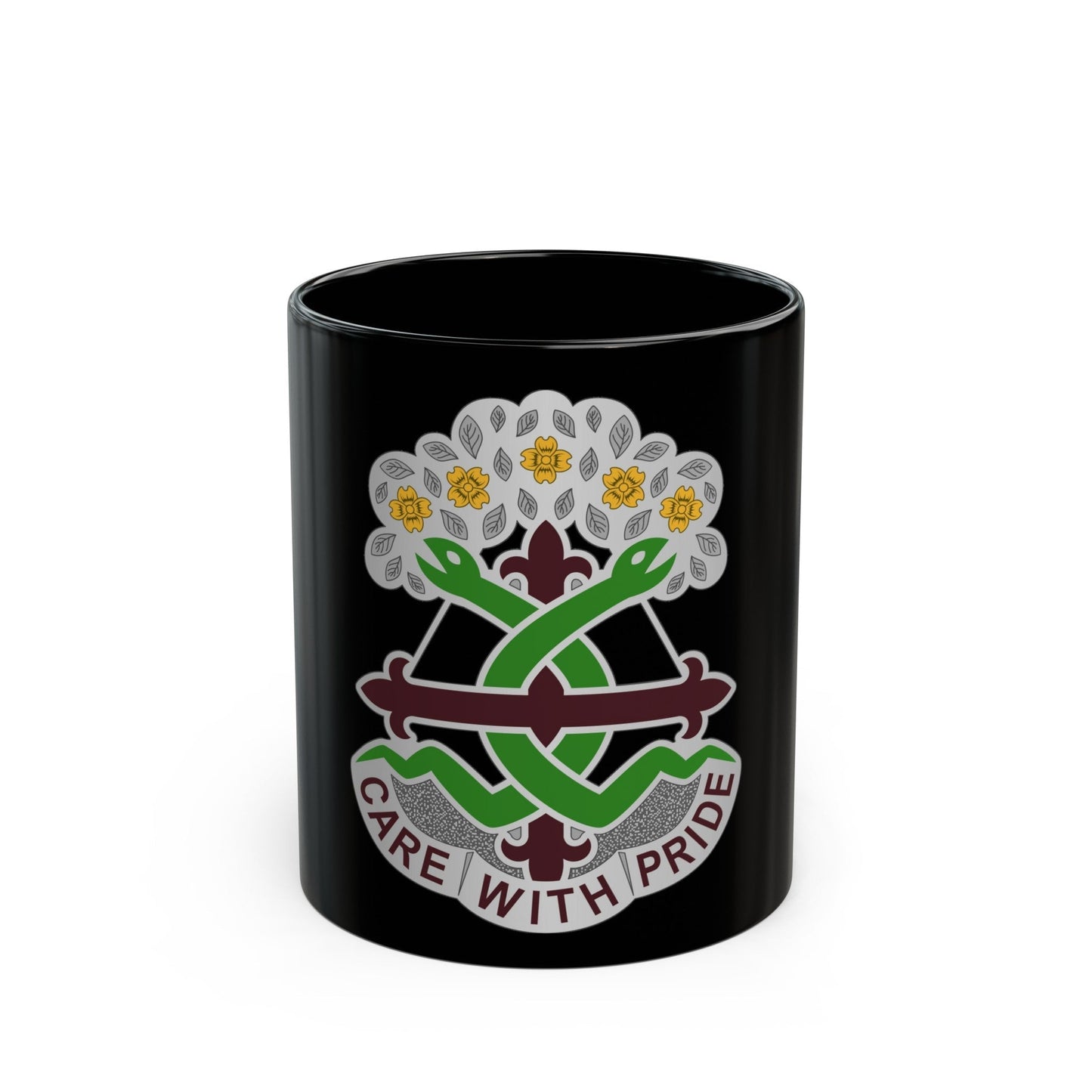 Dental Health Activity Fort Leonard Wood (U.S. Army) Black Coffee Mug-11oz-The Sticker Space