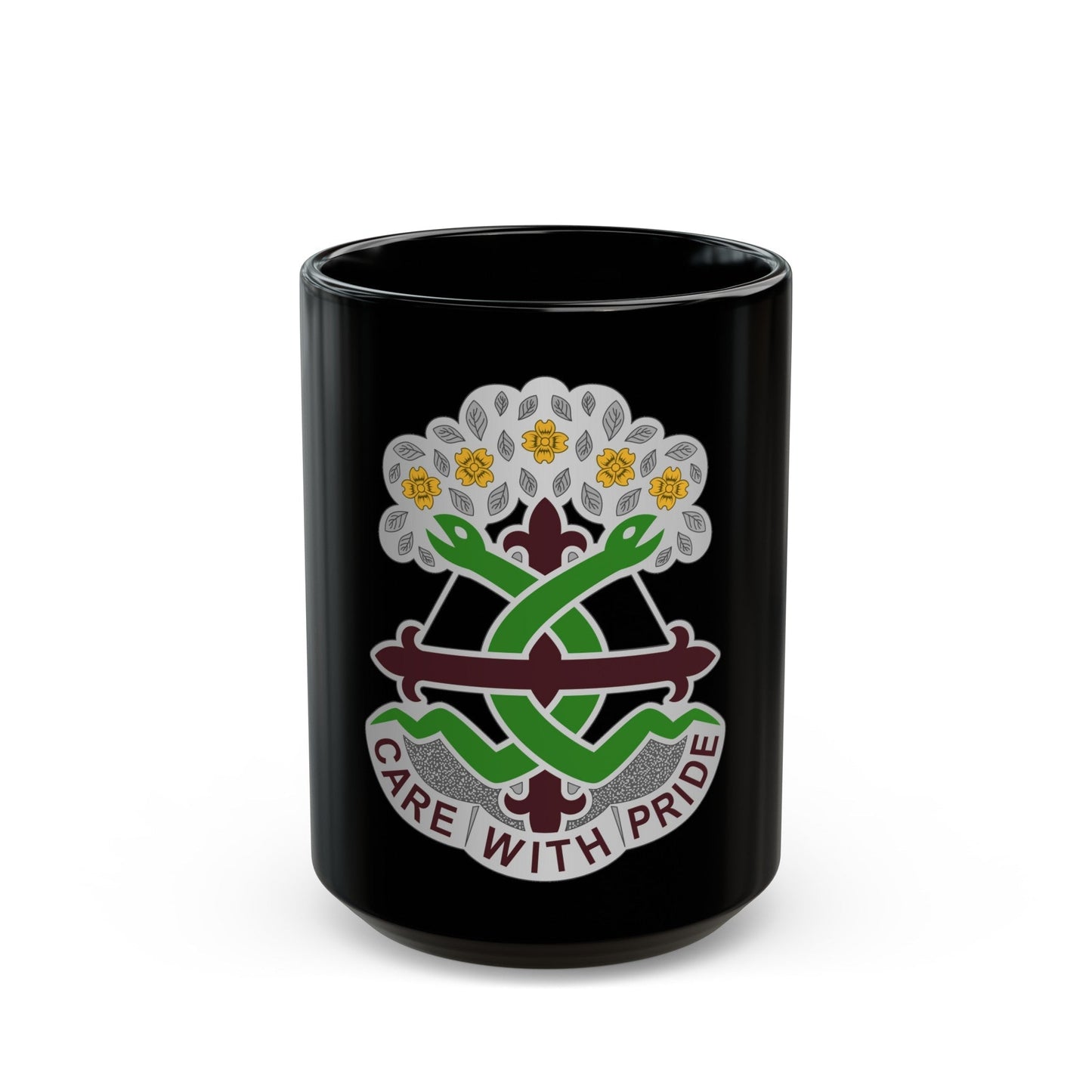 Dental Health Activity Fort Leonard Wood (U.S. Army) Black Coffee Mug-15oz-The Sticker Space