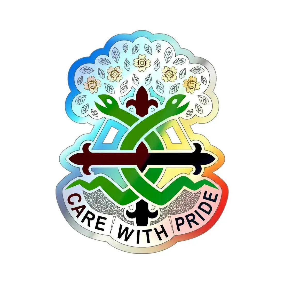 Dental Health Activity Fort Leonard Wood (U.S. Army) Holographic STICKER Die-Cut Vinyl Decal - The Sticker Space