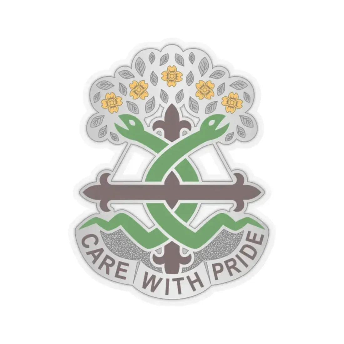 Dental Health Activity Fort Leonard Wood (U.S. Army) STICKER Vinyl Kiss-Cut Decal 2 Inch Transparent - The Sticker Space