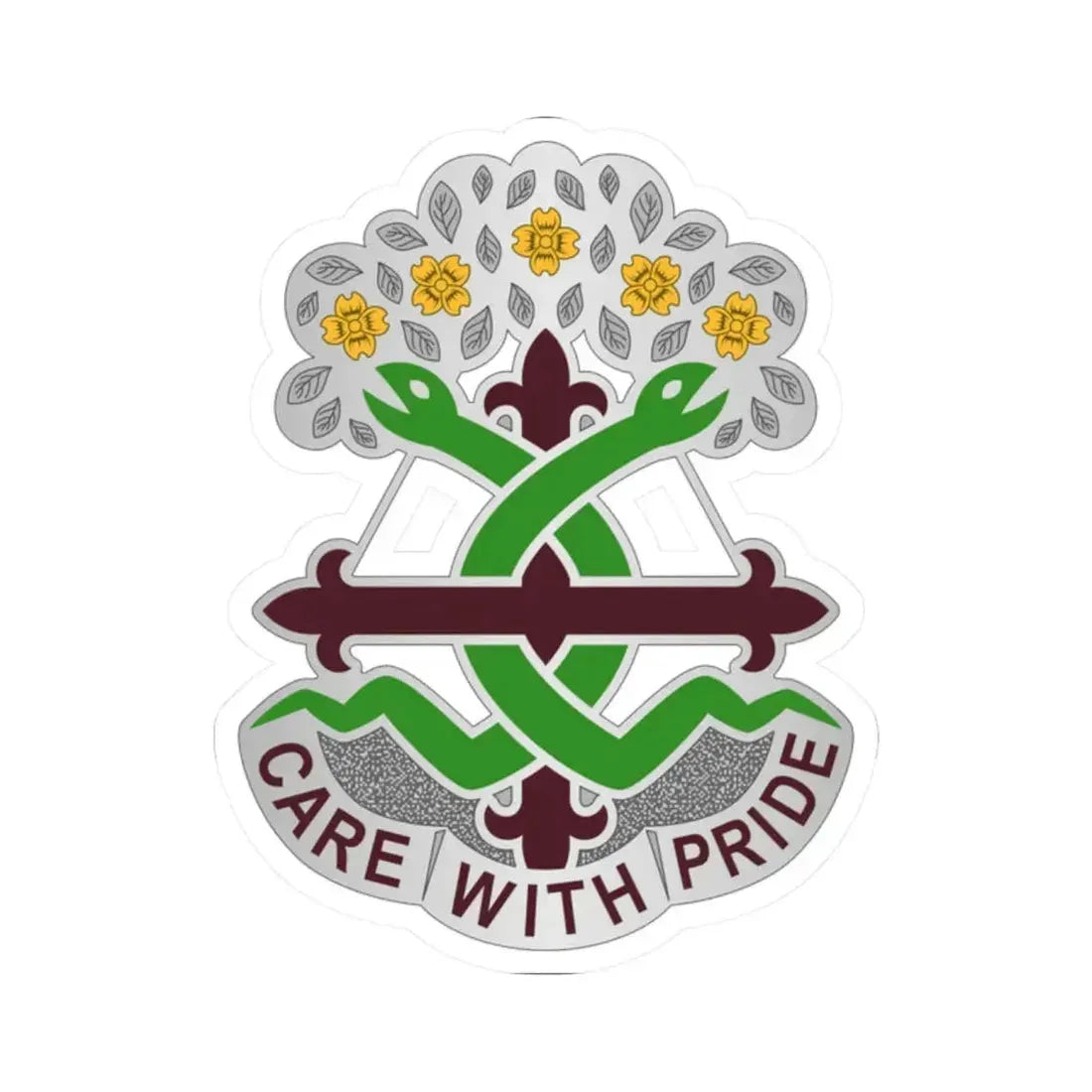 Dental Health Activity Fort Leonard Wood (U.S. Army) STICKER Vinyl Kiss-Cut Decal 2 Inch White - The Sticker Space