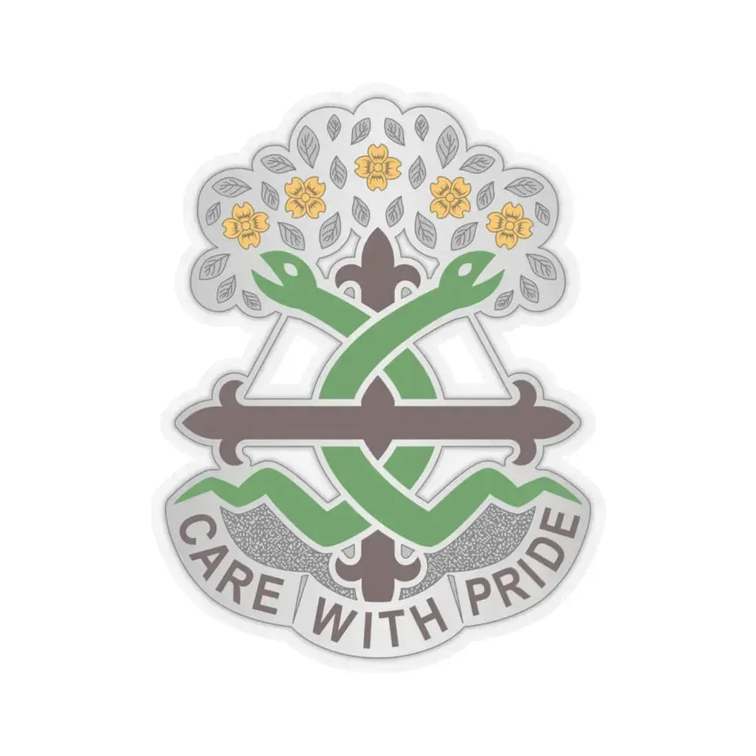 Dental Health Activity Fort Leonard Wood (U.S. Army) STICKER Vinyl Kiss-Cut Decal 4 Inch Transparent - The Sticker Space