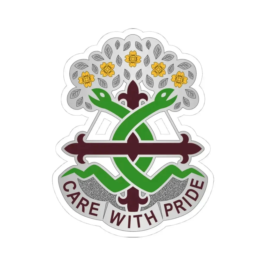 Dental Health Activity Fort Leonard Wood (U.S. Army) STICKER Vinyl Kiss-Cut Decal 4 Inch White - The Sticker Space