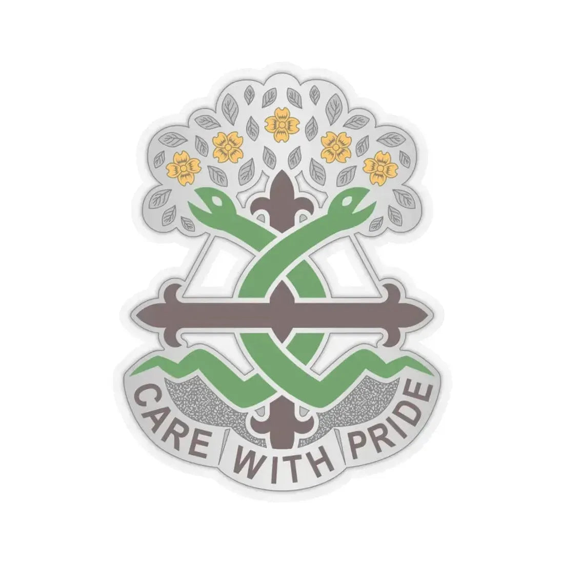 Dental Health Activity Fort Leonard Wood (U.S. Army) STICKER Vinyl Kiss-Cut Decal 6 Inch Transparent - The Sticker Space