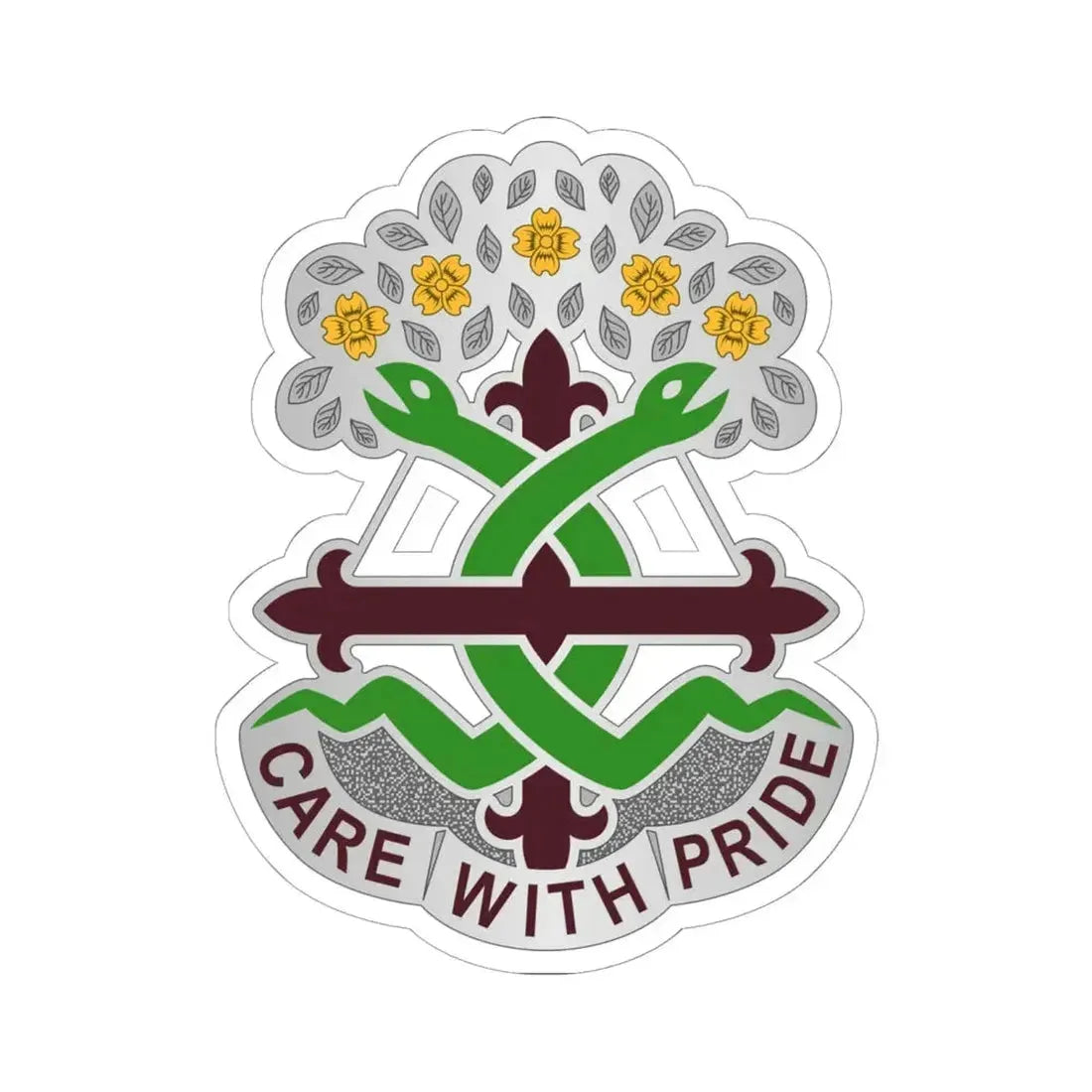 Dental Health Activity Fort Leonard Wood (U.S. Army) STICKER Vinyl Kiss-Cut Decal 6 Inch White - The Sticker Space