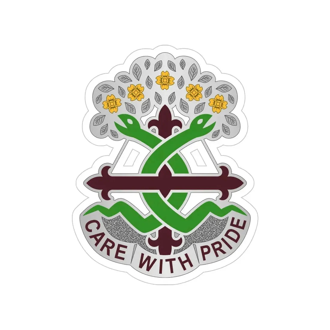 Dental Health Activity Fort Leonard Wood (U.S. Army) Transparent STICKER Die-Cut Vinyl Decal 5 Inch - The Sticker Space