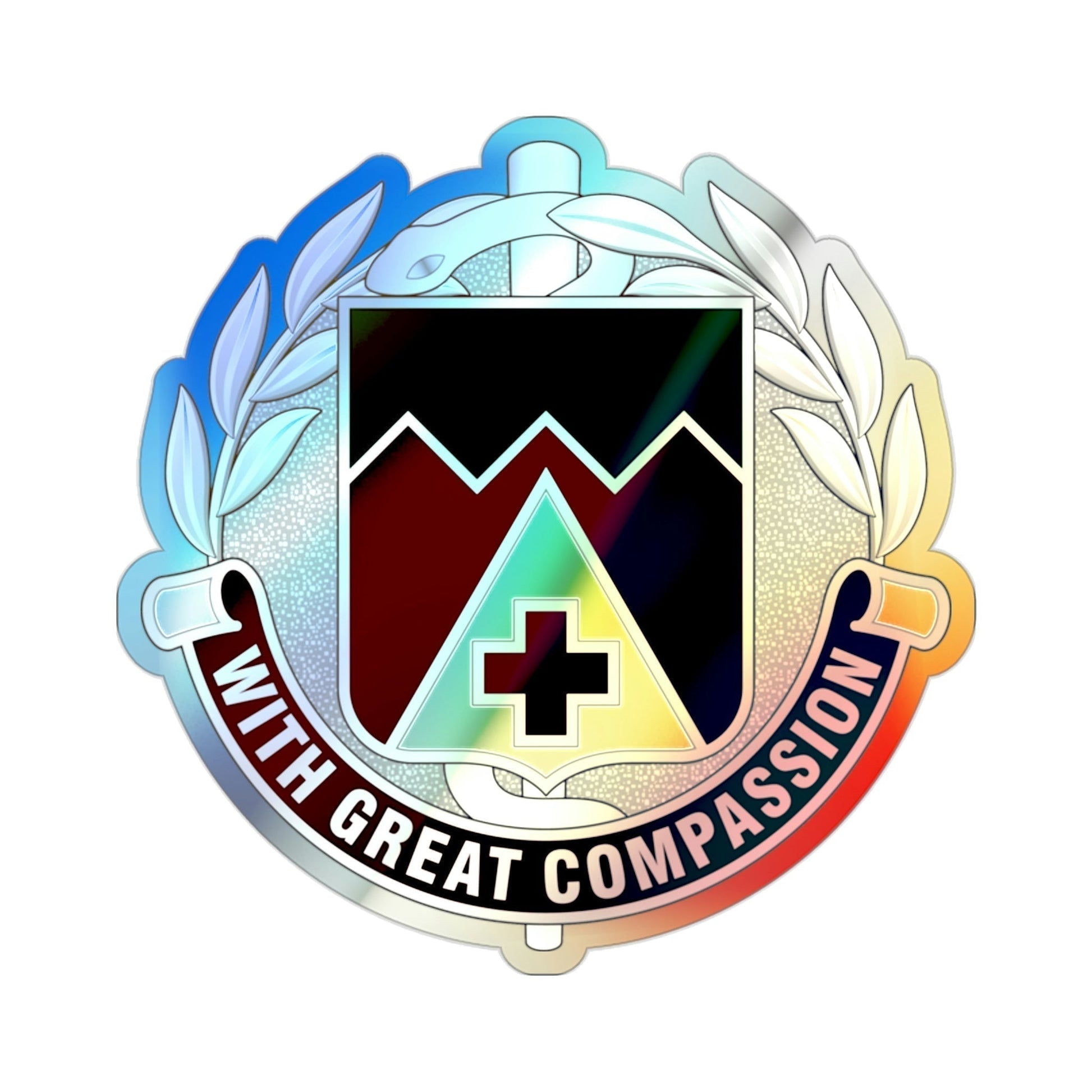 Dental Health Activity Fort Lewis (U.S. Army) Holographic STICKER Die-Cut Vinyl Decal-2 Inch-The Sticker Space