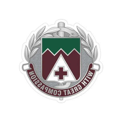 Dental Health Activity Fort Lewis (U.S. Army) REVERSE PRINT Transparent Die-Cut STICKER 2 Inch Die-Cut Transparent - The Sticker Space