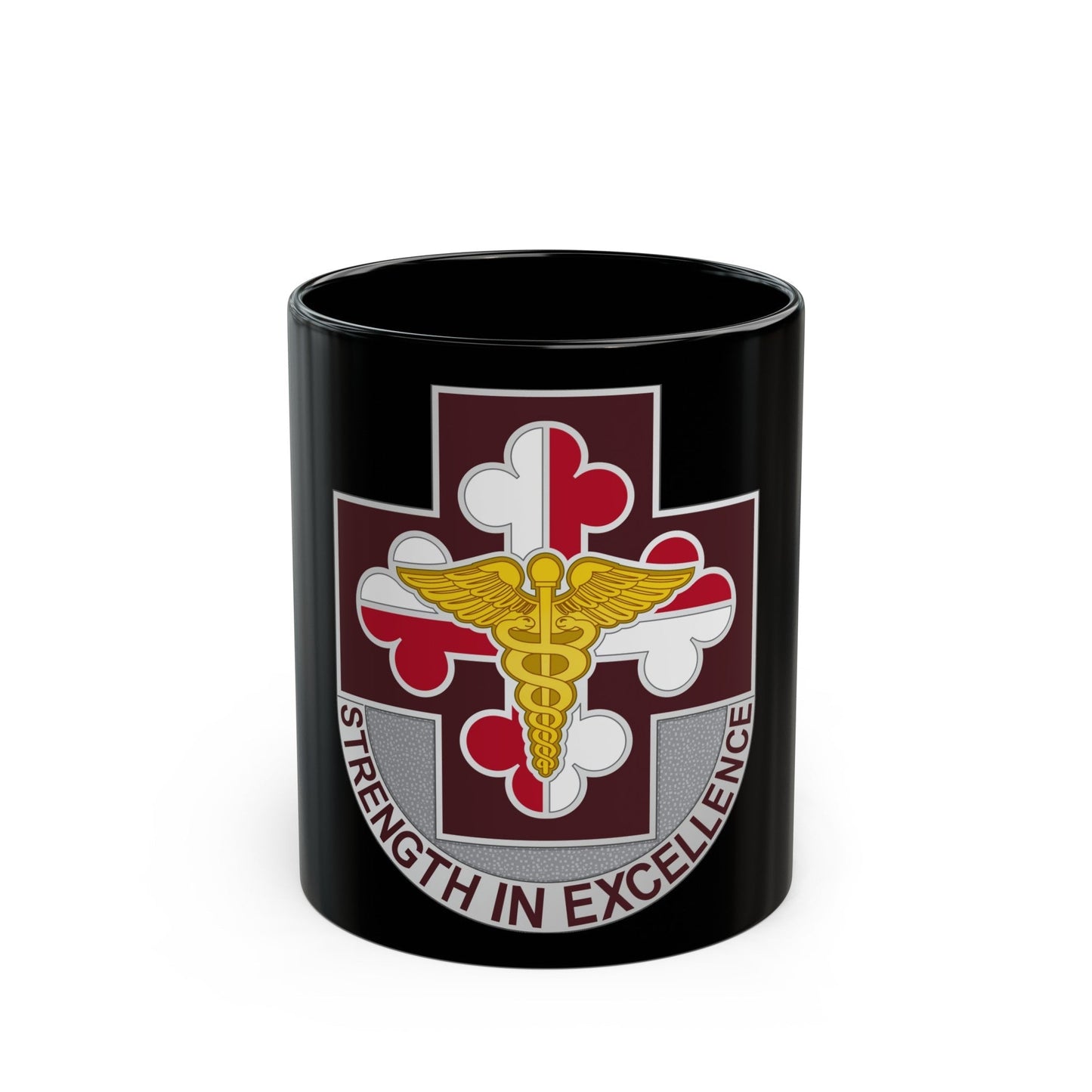 Dental Health Activity Fort Meade (U.S. Army) Black Coffee Mug-11oz-The Sticker Space