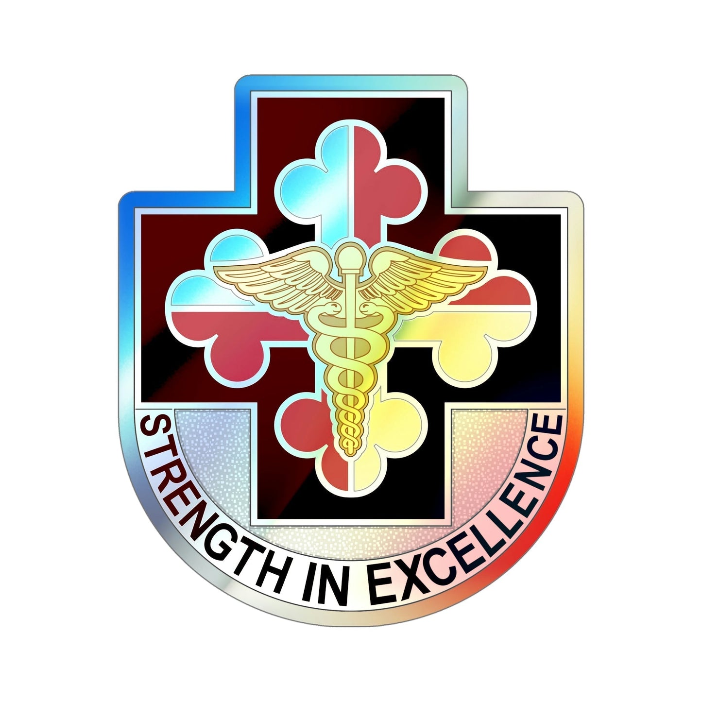 Dental Health Activity Fort Meade (U.S. Army) Holographic STICKER Die-Cut Vinyl Decal-6 Inch-The Sticker Space