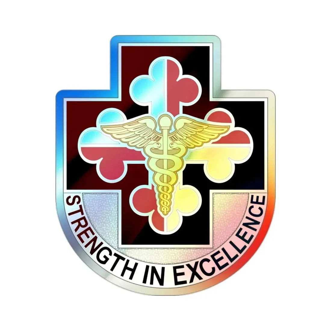 Dental Health Activity Fort Meade (U.S. Army) Holographic STICKER Die-Cut Vinyl Decal - The Sticker Space