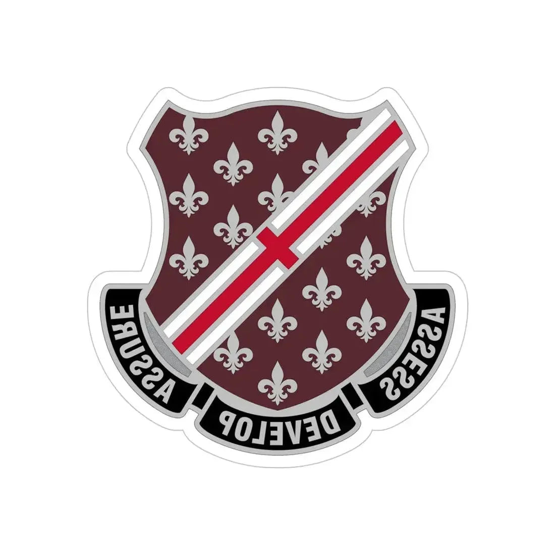 Dental Health Activity Fort Polk (U.S. Army) REVERSE PRINT Transparent Die-Cut STICKER 5 Inch Die-Cut Transparent - The Sticker Space