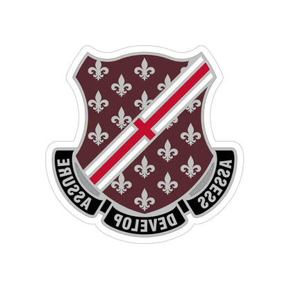 Dental Health Activity Fort Polk (U.S. Army) REVERSE PRINT Transparent Die-Cut STICKER 5 Inch Die-Cut Transparent - The Sticker Space