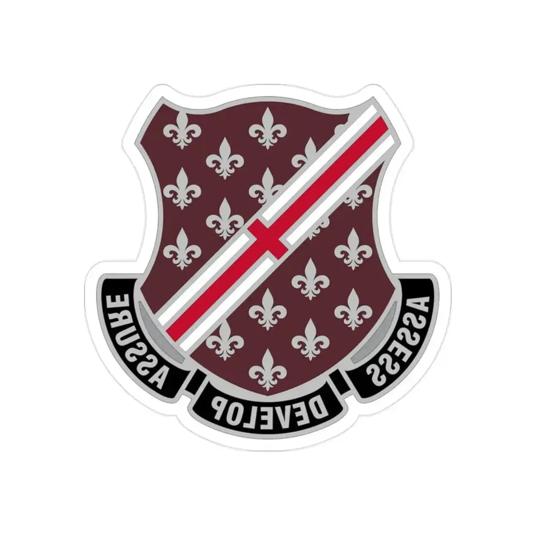 Dental Health Activity Fort Polk (U.S. Army) REVERSE PRINT Transparent Die-Cut STICKER - The Sticker Space