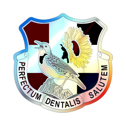 Dental Health Activity Fort Riley (U.S. Army) Holographic STICKER Die-Cut Vinyl Decal-3 Inch-The Sticker Space