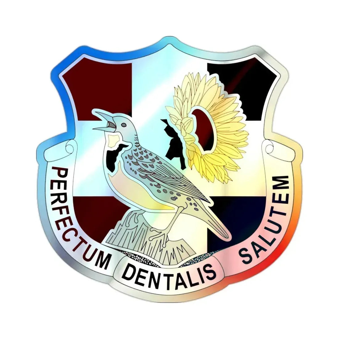 Dental Health Activity Fort Riley (U.S. Army) Holographic STICKER Die-Cut Vinyl Decal 2 Inch Holographic - The Sticker Space